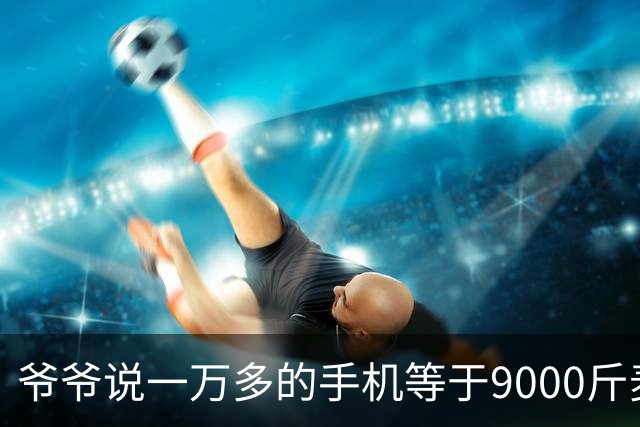 爷爷说一万多的手机等于9000斤麦子，够两个人吃五年，看完沉默了